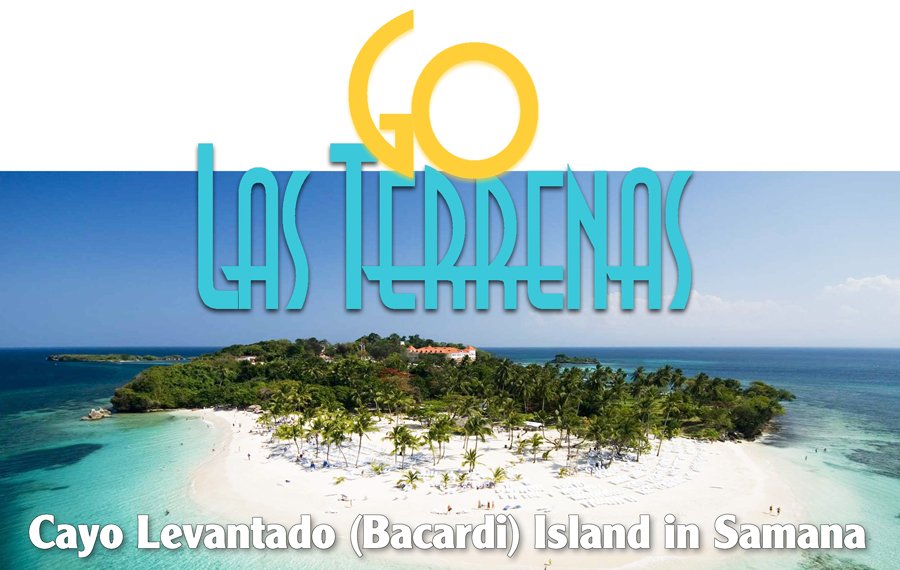 Cayo Levantado (Bacardi) island in Samana Bay Dominican Republic.